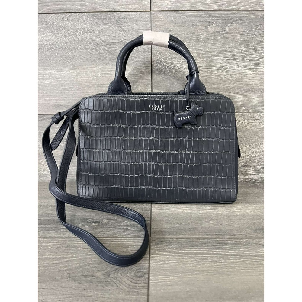 RADLEY London Millbank Multiway Bag- Faux Croc Ink Crossbody Bag